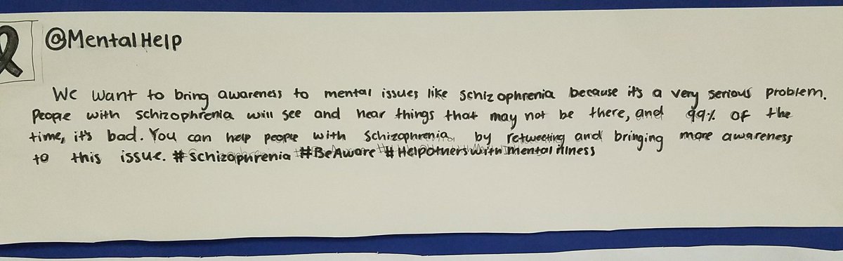 Coach_P17's tweet photo. My 7th grade health classes created a class Twitter feed to raise awareness for mental health. #Wearemcdougle  #mentalhealth https://t.co/MvmscB4wZ5