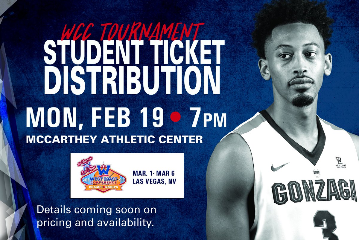 Hey GU Students! Save the Date!

Ticket distribution for the WCC Tournament is set for Monday, February 19th at 7pm.
