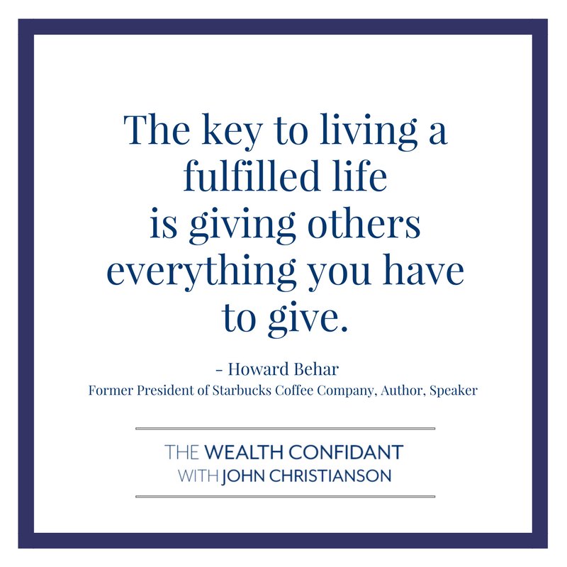 jcchristianson's tweet photo. The secret is pretty simple: don’t leave anything in the tank. Maximize the impact of your life on the world if you want to experience the richness of life. @howardbehar #starbucks #servantleadership #thewealthconfidant https://t.co/63T9pH8wMo https://t.co/WZsF8OoCnd