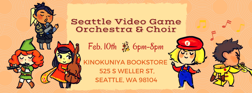 staffelf's tweet photo. Free @SeattleVGOC #vgm concert tomorrow! :)
Info :https://t.co/IGsx0qiJEF
#Seattle #VGOC #Ghibli #anime #game #kinokuniya #music #concert #art https://t.co/b2MZxGzNkH