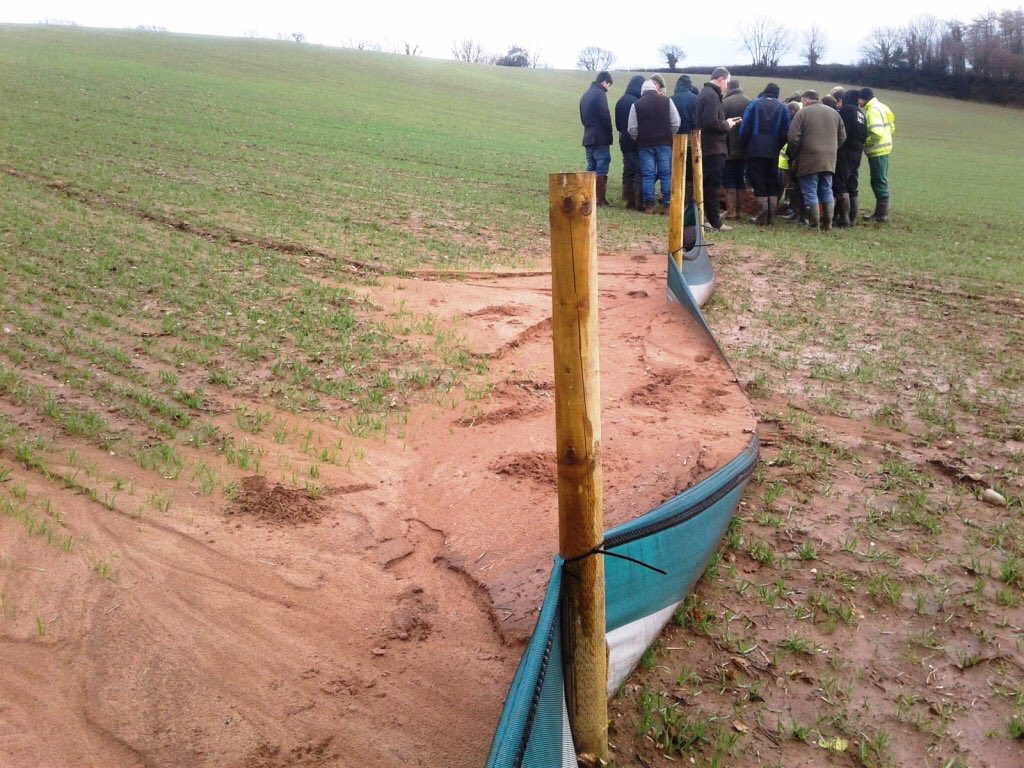 DaveThroup's tweet photo. One small corner of one small Devon field during one month of average winter weather.

And 7 tonnes of valuable but polluting soil is on its way to the nearest river.  

Pic by @DevonWildlife https://t.co/dVfr5yr1gX