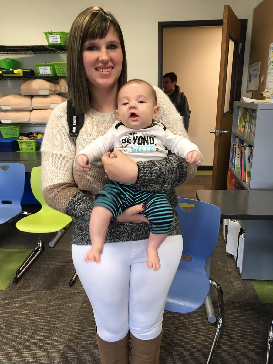 TBremont's tweet photo. @WeAreOneRPA class of 2035’s Westley was the guest speaker in Child Development today. He did an awesome job teaching about newborn reflexes! #Ilovebabies #socute https://t.co/HAMfwpGae8