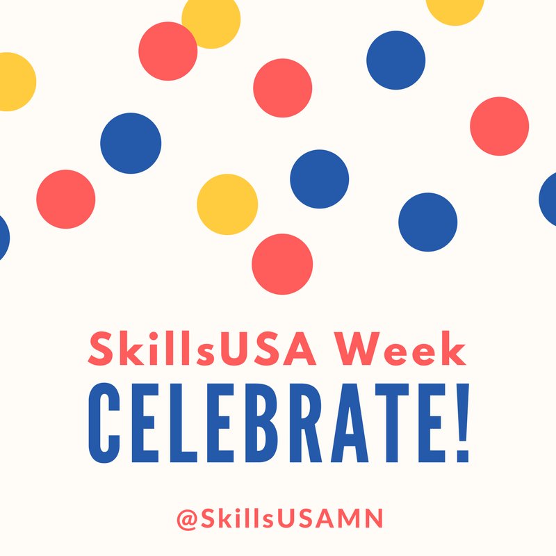 SkillsUSAMN's tweet photo. Thanks for a great #SkillsUSAWeek! https://t.co/m1B204USGC
