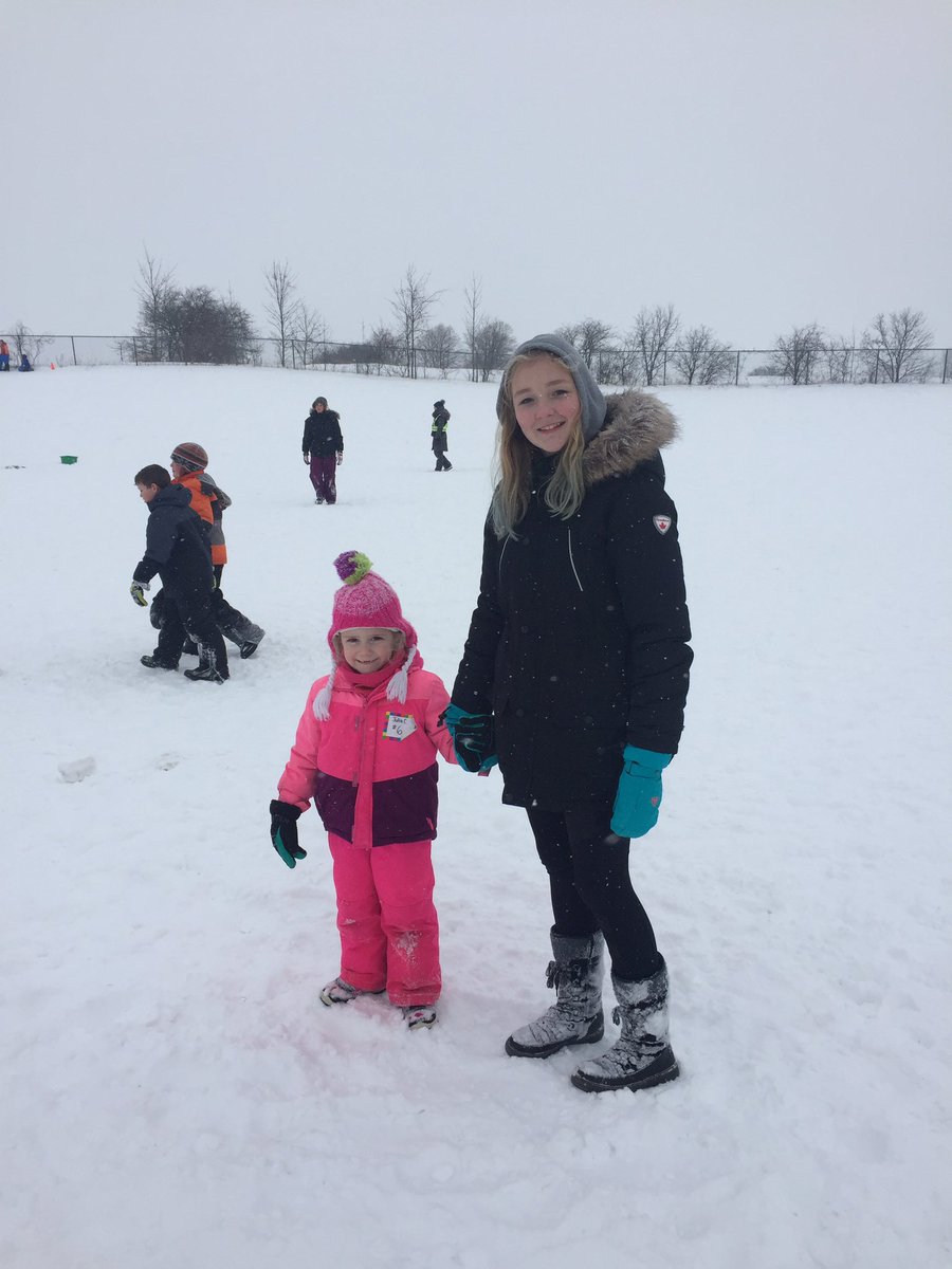 krmiller86's tweet photo. Let the games begin! Kicking off the Olympics with our UPS winter carnival and some Canadian pride! 🇨🇦❄️⛷@JamesLangner #scdsb #GoCanadaGo https://t.co/TkJWR0j1GQ