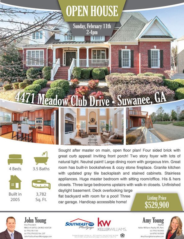 SEMofGA's tweet photo. SUWANEE OPEN HOUSE THIS WEEKEND - Join us this Sunday, February 11th from 2PM-4PM at this sought after, master on main floor plan home! See you then! #Mortgage #RealEstate #OpenHouse #ForSale #Suwanee #SuwaneeListing #SuwaneeRealEstate #MasterOnMain https://t.co/9i3soARgem