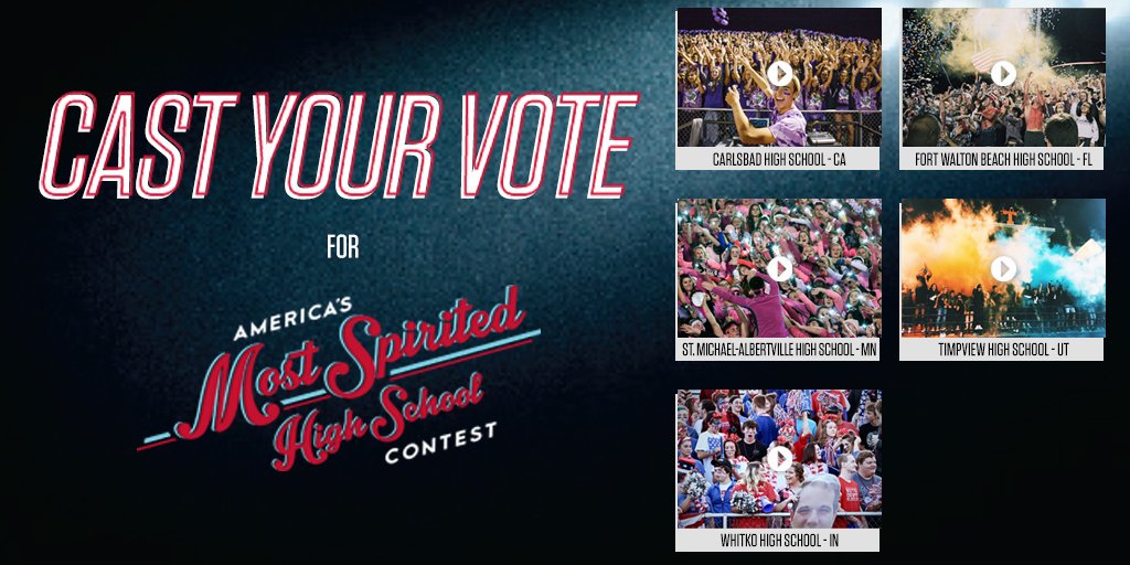 provocity's tweet image. Timpview has been chosen as one of the top five most spirited High Schools in AMERICA! This is our chance to vote and help Timpview earn the national title! Just click on the link to vote! varsitybrands.com/awards/amshs