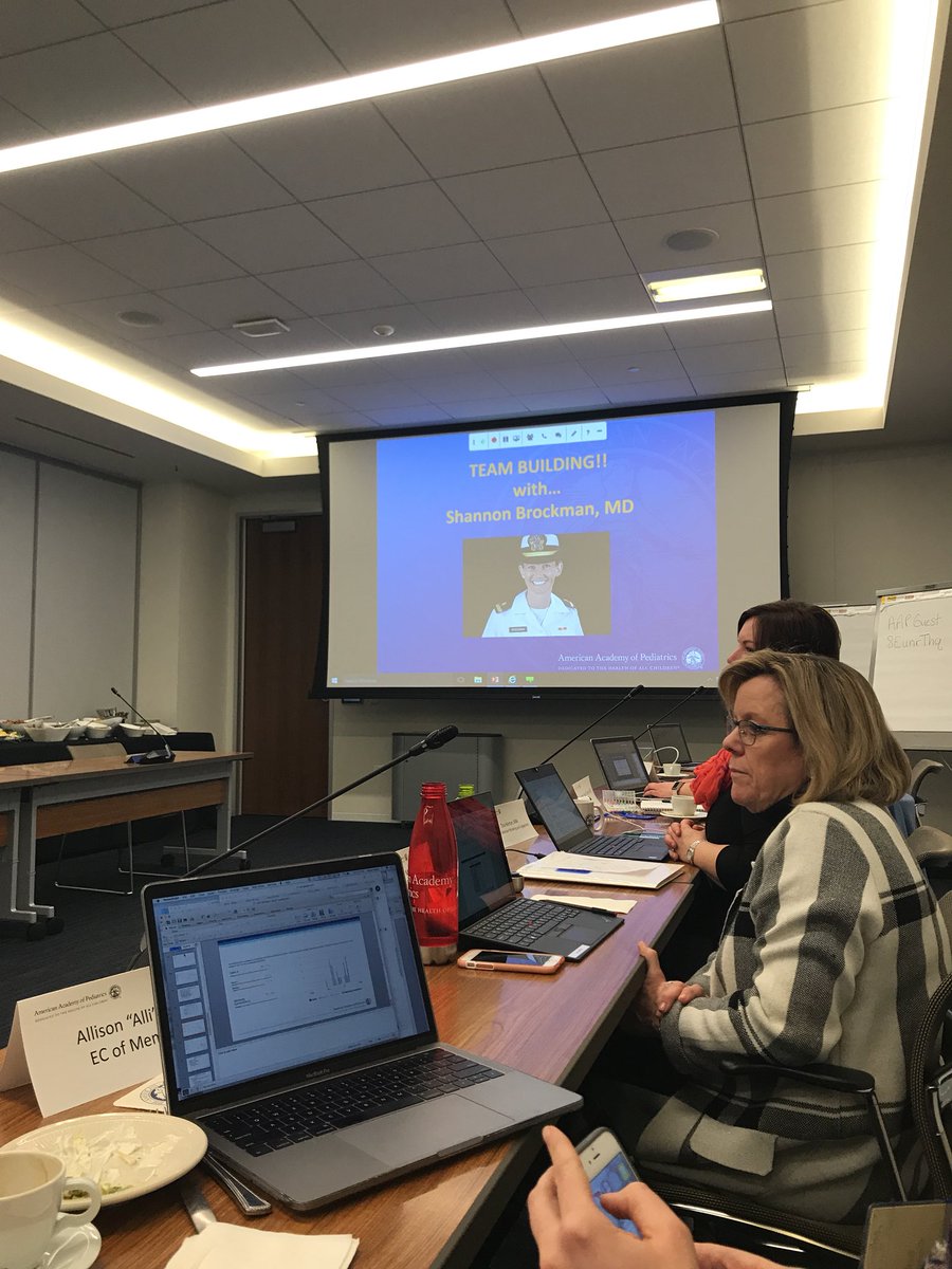 Getting started here at the NEW @AmerAcadPeds headquarters with updates from @ShannonBrockman! #LRPM #LearningAndGrowth