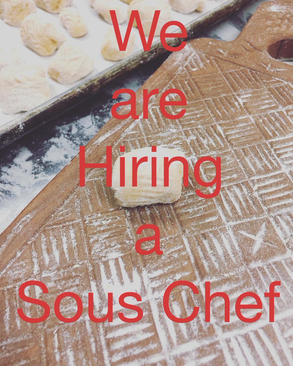 We are hiring a Sous Chef! Send your resume to jobs@vinegarhillhouse.com