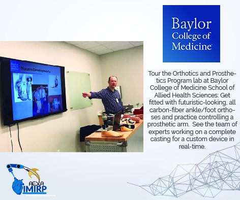 Ever dreamt of working with prosthetics? Take the International Medical Innovation and Research Program 2018 and visit the ortho and prosthetics lab at <a href="/bcmhouston/">BCMHouston</a> #IMIRP2018 #TakeTheChallenge
