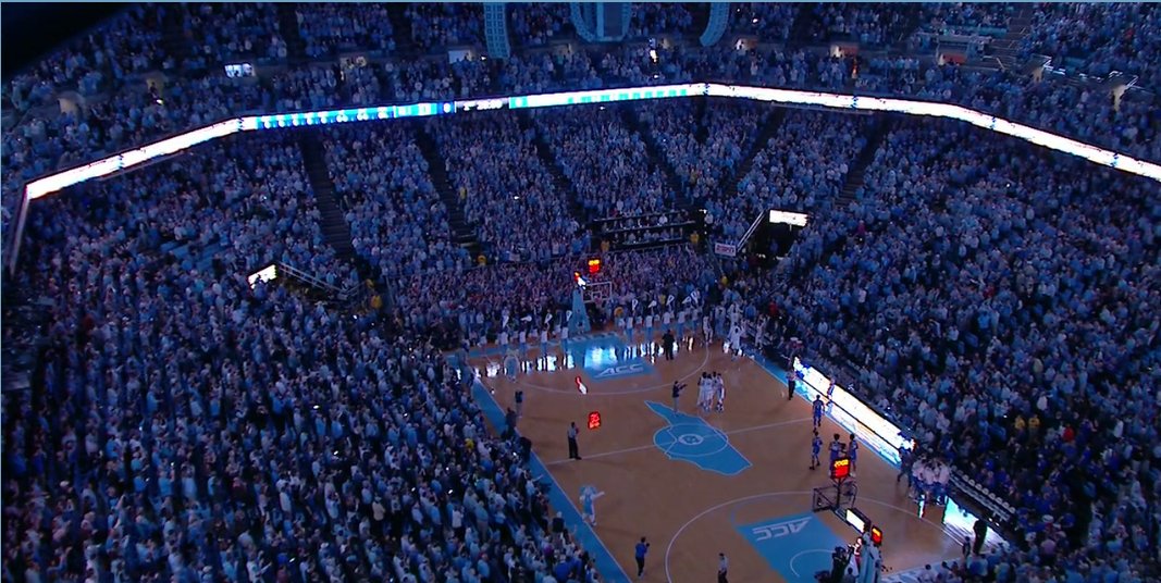ESPNPR's tweet photo. Duke-UNC: 2,429,000 viewers, including a peak audience of nearly 3 million, resulting in ESPN’s most-watched conference game of the 2017-18 season and the network's third most-watched game overall https://t.co/lTqK6xnmJv