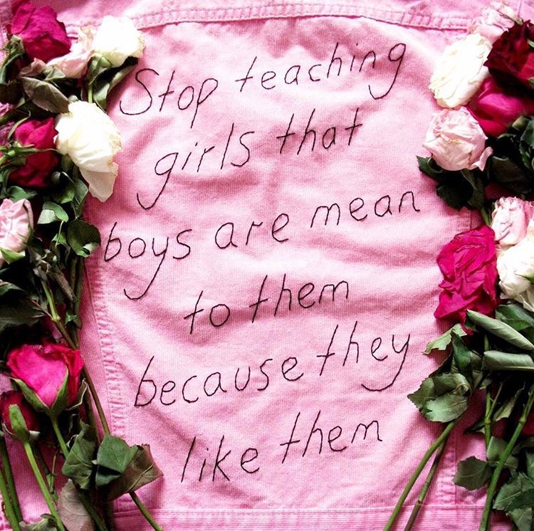 bumble's tweet photo. You know what love doesn’t equal? Abuse. We can’t teach children that bullies can be tolerated or ignored. Everything we do at Bumble is driven by kindness and empowerment - let’s be better. #LoveEquals no gender roles. (Art by @kingsophiesworld ) https://t.co/KRVFXLYZll