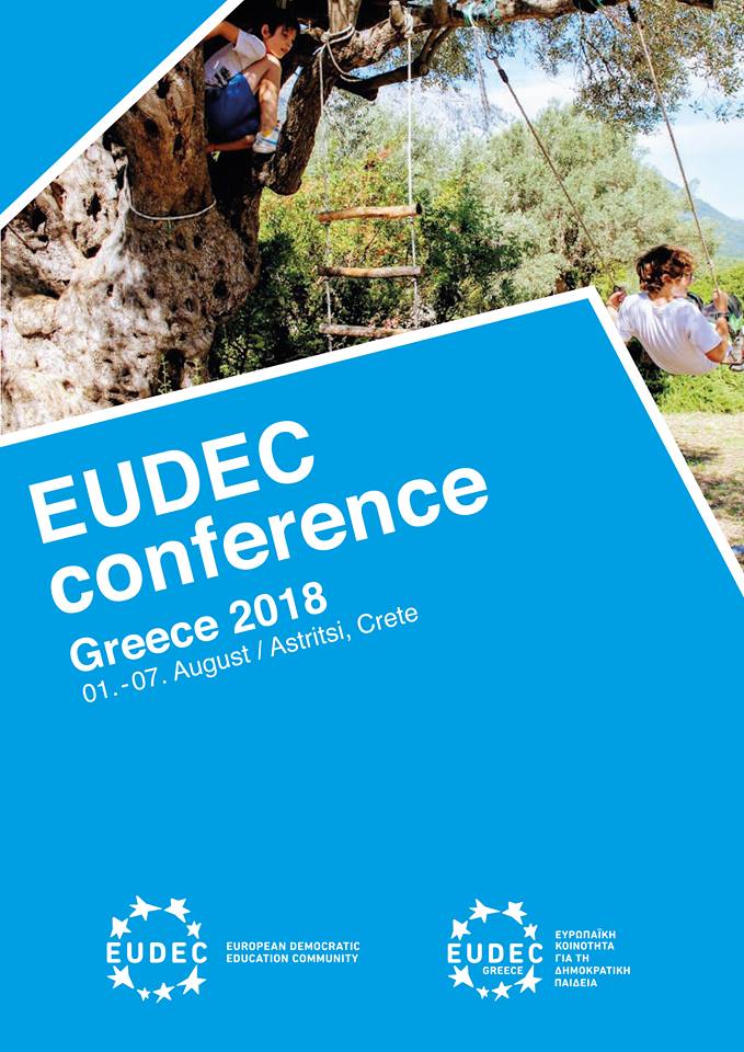 EudecGreece's tweet photo. @DemocrSchools We are organising the next @EUDEC conference in Greece this summer! In the island of Crete, August 1-7 ! #EUDEC2018 #DemocraticEducation https://t.co/WTrb11Ynu4