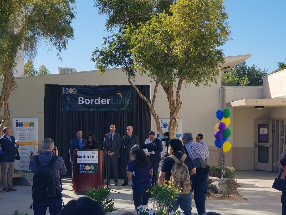 fuzytech's tweet photo. A historic event today as BUHS and IVTA created great opportunities for all students in our community with a Flip of the Switch. #BorderLink #ICOE #Btown https://t.co/R2DLH4GrZF