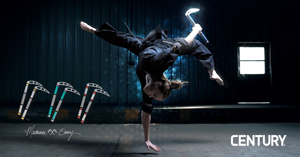 centuryma's tweet photo. Big Announcement!
It was an honor to work with Team Paul Mitchell Karate member Mackensi Emory on her brand new Signature Series Kamas. Kensi chose all three colors herself and added her signature checkered flag grip. #MartialArts #KAStrong
Shop Now: https://t.co/NMi4rGTF5a https://t.co/knI3rpEn5p