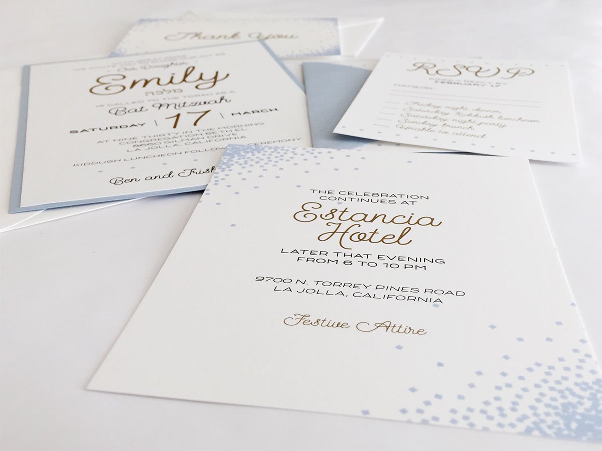pamwinters's tweet photo. A custom Bat Mitzvah invitation suite I created for a special young lady. The design combines equal parts of elegance and fun! #batmitzvahgirl #batmitzvah #batmitzvahs #invitation #invitations #invitationcard #invitationcards #invitationsuite #invitationdesign #invitationdesigner https://t.co/thWqzsVw5P