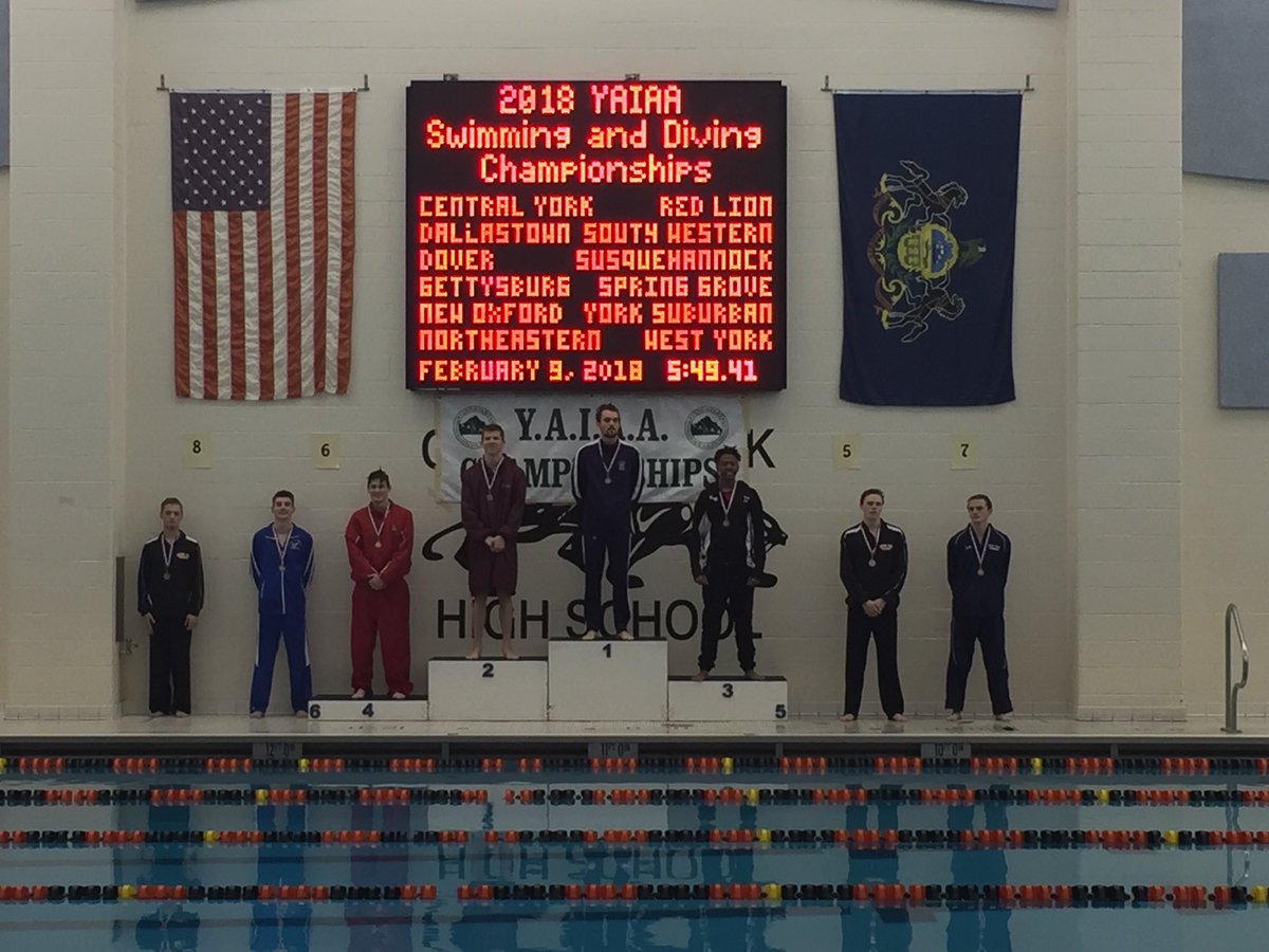 Congratulations to Jackson Miller with his 7th place finish in the 100 backstroke! #wyasd <a href="/WYSwimDive/">WY Swim and Dive</a>
