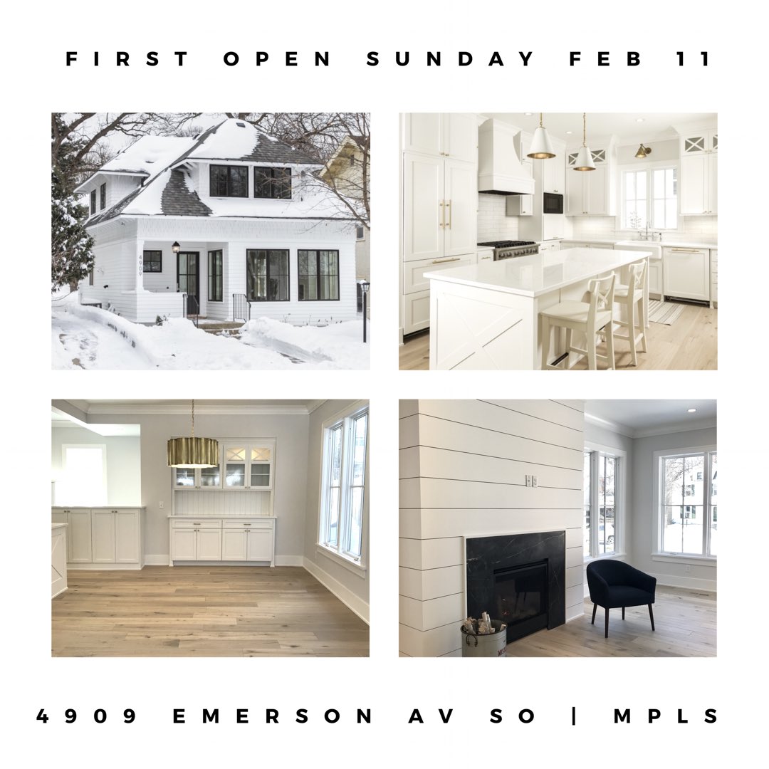 cottage_designs's tweet photo. Introducing 4909 Emerson Av S in Mpls, our recently completed whole-home remodel just blocks from Lk Harriet. Open Sun, Feb 11, 1-3pm.
4BR | 4BA | 2440SF | $874,900
Taken to studs, all-new. Gourmet kitch, hi-end finishes; new 24x24 garage; Marvin windows, much more! #cottagehome https://t.co/rrFHprDR3U