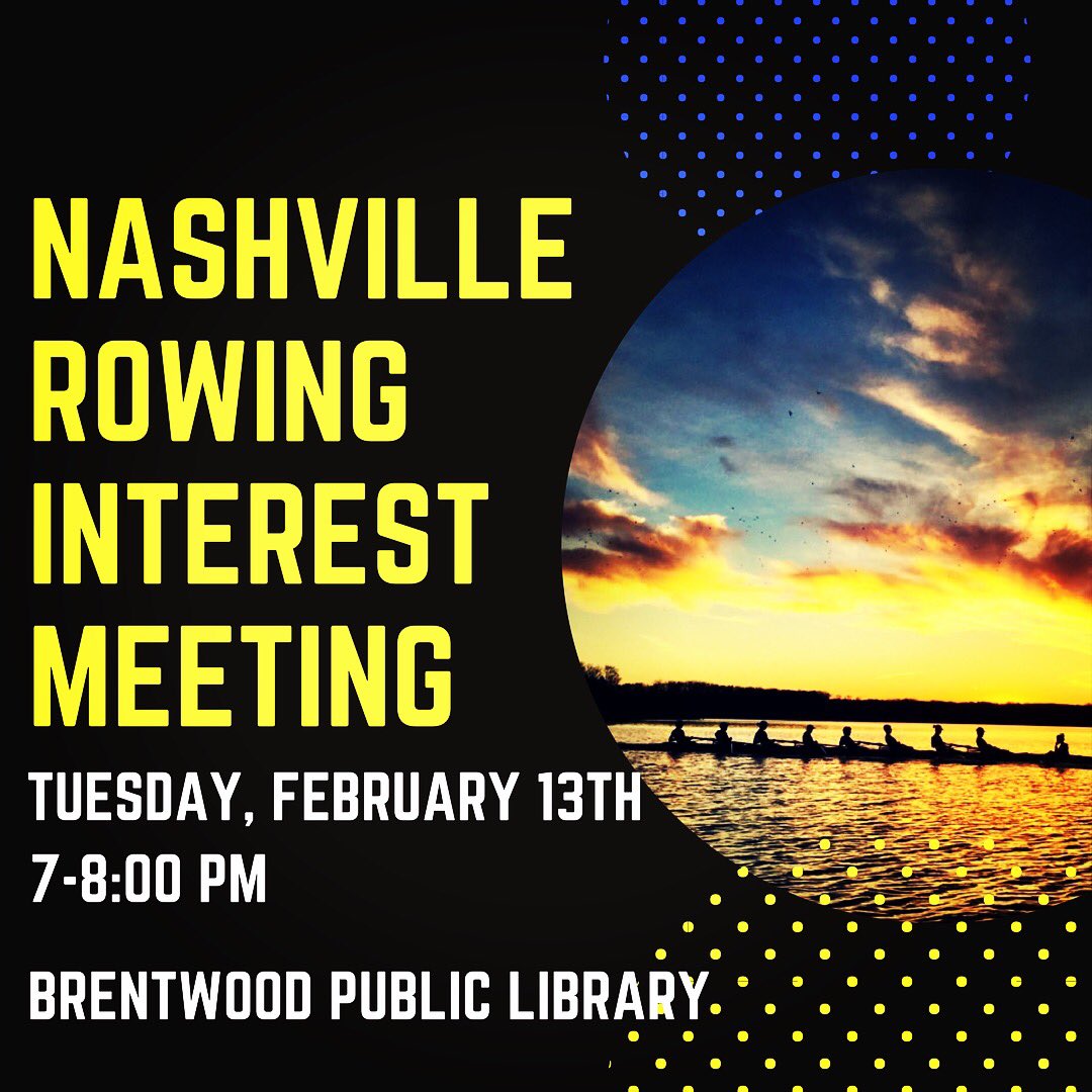 Think you have what it takes? Come learn how to join the Nashville Junior Rowing family and compete at the local, regional and national levels. We will be at the Brentwood Public Library on Tuesday, February 13th from 7-8:00 PM. #nashville #juniors #rowing #family #process