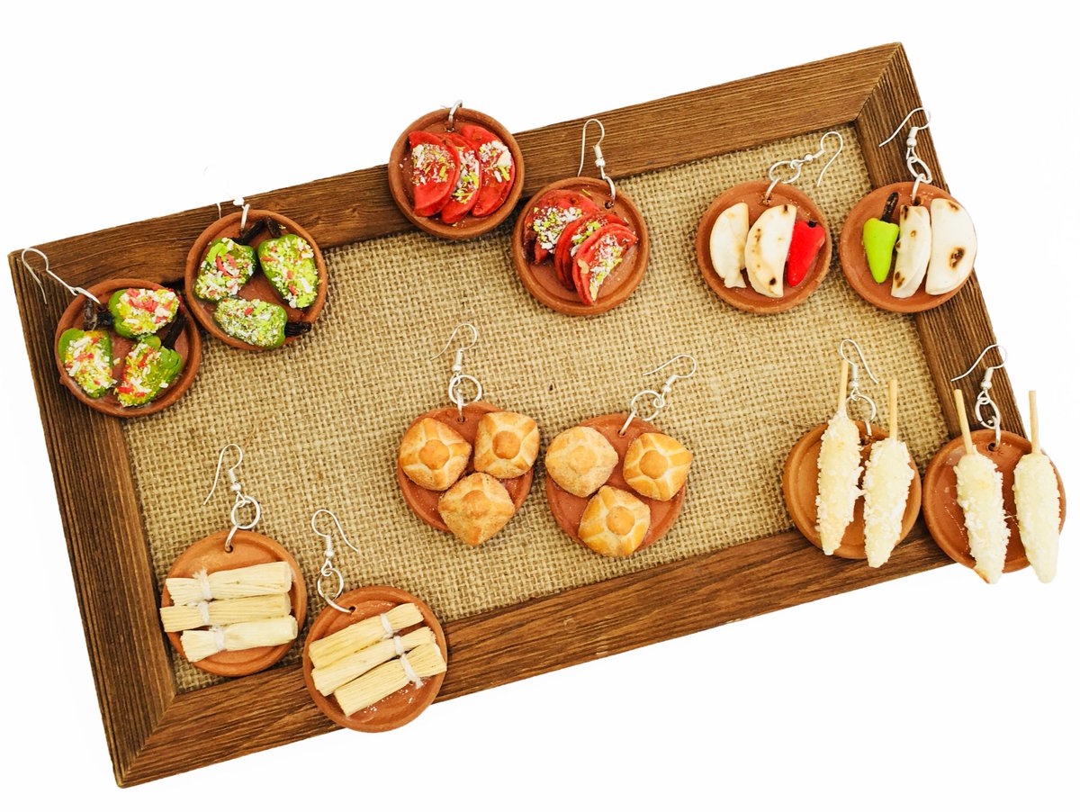 FiestaSA's tweet photo. Thank goodness It's #FiestaFashionFriday! Tacos make the world a better place... also quesadillas, tamales, pan de ojo + more! And what's more fun than wearing your food?! Check out these food-inspired earrings available now at the #FiestaStore for $8.99 - https://t.co/EROc2GNFcY https://t.co/rJineiaxjx