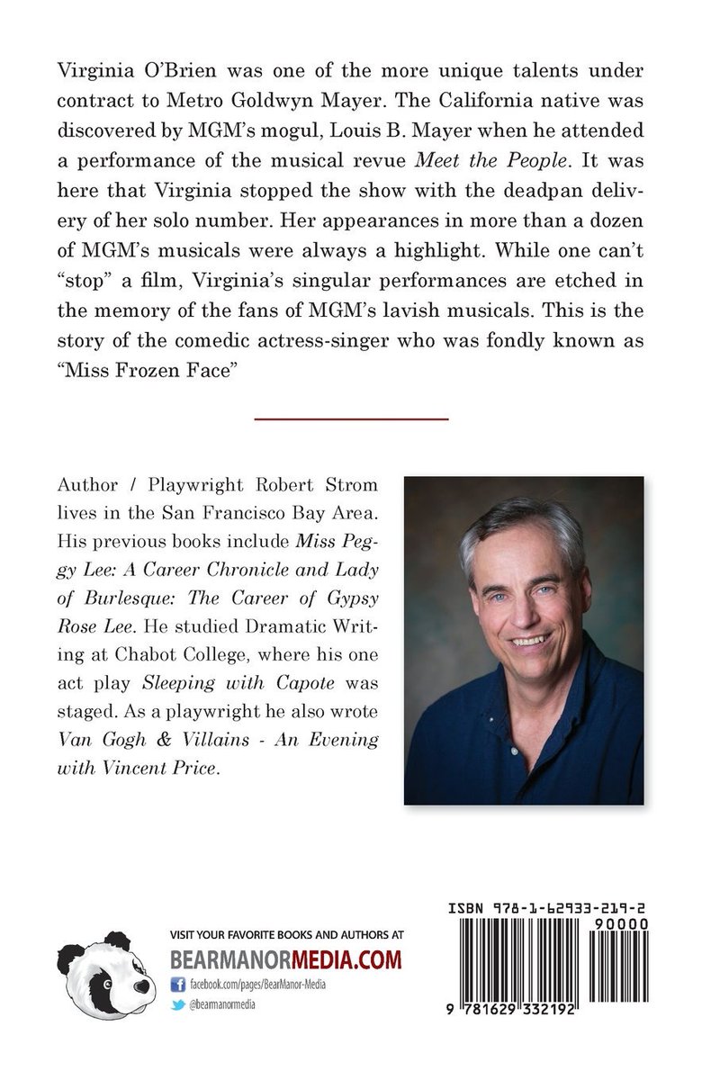 RobStromAuthor's tweet photo. New about my new book - Virginia O’Brien: MGM’s Deadpan Diva has been nominated for the Richard Wall Memorial Award. https://t.co/4nHDyLHqaz