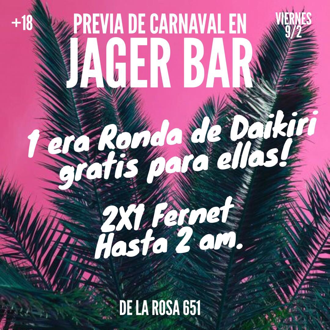jagerbarmelo's tweet photo. C A R N A V A L   E N   #JAGERBAR 💃 https://t.co/QCvSnWf39c
