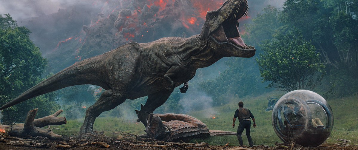 Los protagonistas #ChrisPratt y #BryceDallasHoward regresan con una nueva aventura en #JurassicWorldElReinoCaído.
¡Esta vez las criaturas saldrán del parque! 🦕🦖.