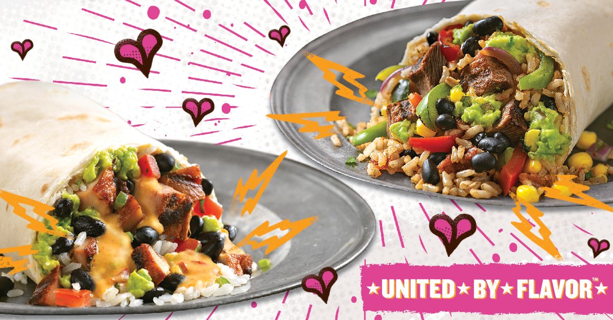qdoba's tweet photo. QDOBA for a Kiss is only a few days away! Stop by any participating QDOBA on Valentine's Day and get a BOGO offer just for sharing a smooch at checkout - no coupon necessary. https://t.co/2wsSx9duPc