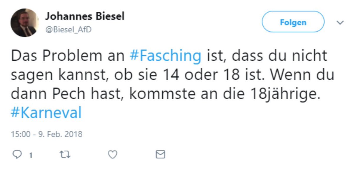 Aber immer schön gegen die Geflüchteten hetzen aka Kinderschänder und so. Doppelmoral a la AfD @Biesel_AfD