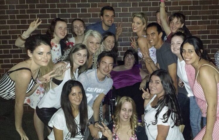 shepherdmich's tweet photo. @DeltaGoodrem haha look what I found of us all back in the early voice days 😂😂 xx https://t.co/dHq7FlD0B6