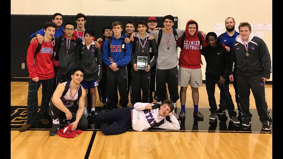 Lion Wrestling takes 2nd at District. 2 individual champions and a school record 9 regional qualifiers. Great job Lions! <a href="/LLionWrestling/">Leander Wrestling</a> @lhsprincipal17 @Leander_Lions