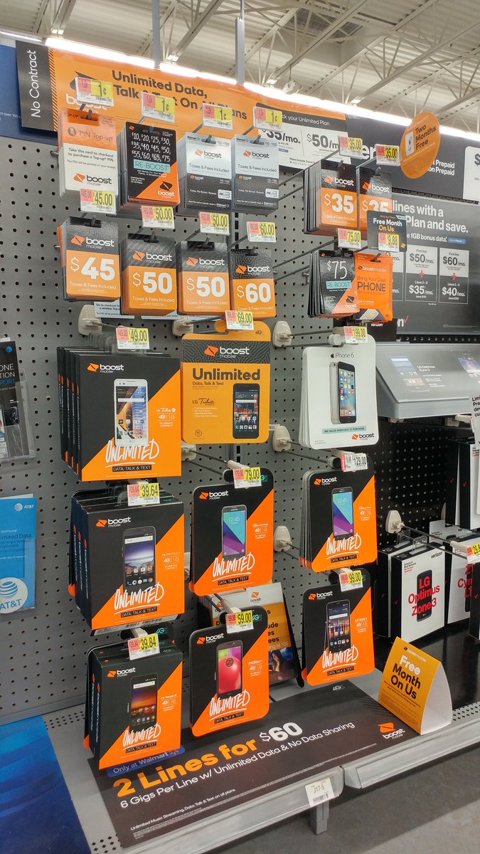 JasonThames's tweet photo. Restocked and ready for #tax #dollars here at #WalMart in #Robertsdale ! Have your own #iPhone and want to switch to #BoostMobile ? Buy a SIM kit and get your first month #FREE ! Give us a try, you might not want to leave! #BoostBlitz https://t.co/9e5QHWkx5k
