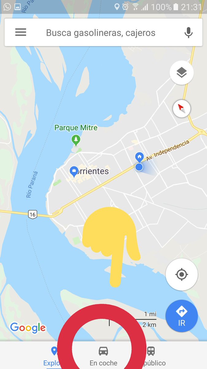 AtentiCarnaval's tweet photo. Como saber el estado del tránsito para ir al #Corsódromo #NoloAlias al @carnavalenctes
#1 Ingresar a GoogleMaps
#2 Elegir opción Coche
#3 Según los colores sabrás el estado del tránsito actualizado https://t.co/wV4ik3cWLV