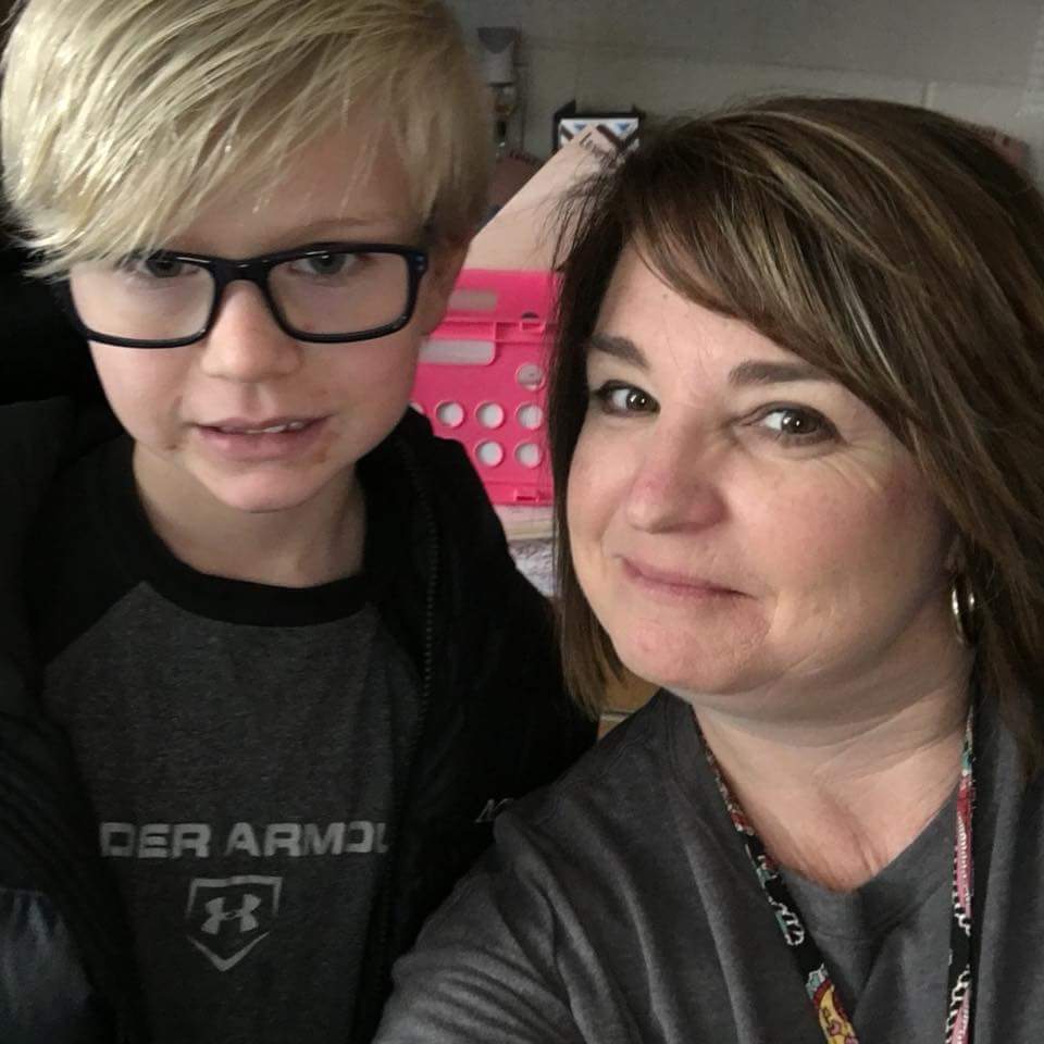 ccclippard's tweet photo. Max Ringwald used his tickets so he could eat lunch with Ms. Kralemann. #ClippardCares #MOSWPBIS https://t.co/KjAJNW60DP