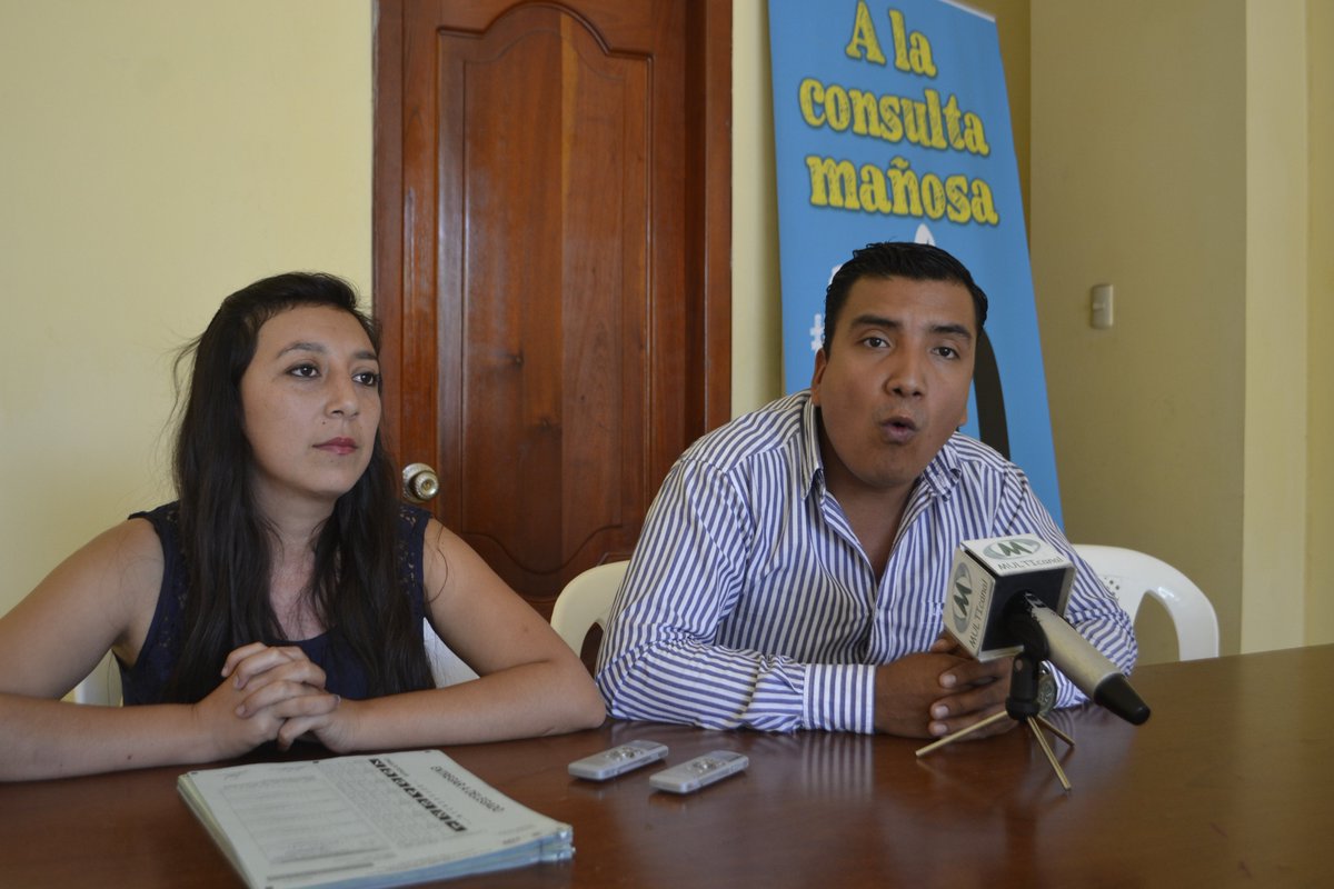 En #Catamayo Buró político que promovió el "#NO" en la #consulta popular , mediante rueda de prensa para los medios de comunicación , agradecieron a toda la ciudadana que apoyaron el "#NO" dejando un resultado a nivel nacional como el 37% , y el 30% ,cantonal.