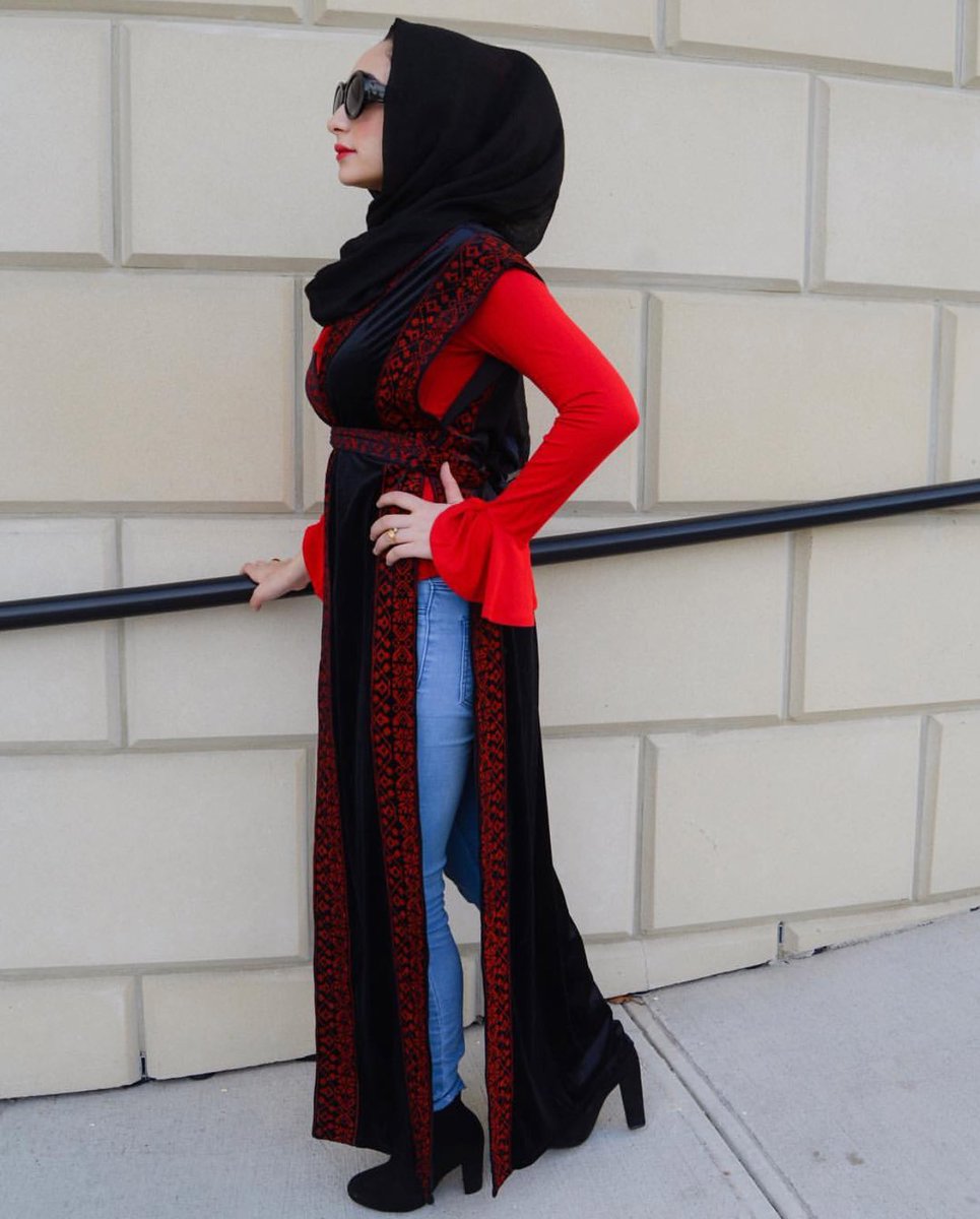 abaya with jeans