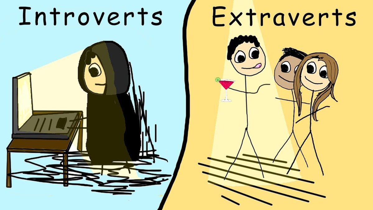 95WIILROCK's tweet image. Are you an introvert or an extrovert?  This video has a good breakdown of the difference.

Also via the link, commentary about a sex act that has seemingly has become popular over the past few years.  #AppetiteForAnAhole #Fstu  bit.ly/2G03R9G