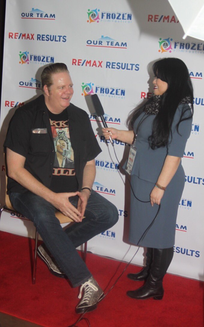 onefunnygook's tweet image. Working the Saint Paul Frozen Film Festival... photo credit: Lou Michaels. #redcarpetinterviews #press #wfnu