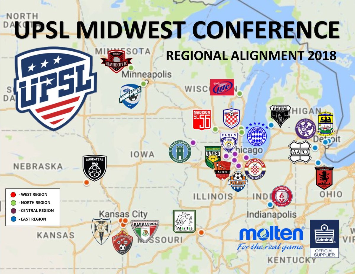 #UPSL Midwest Conference regional alignment upslsoccer.com/news/upsl-s-mi…