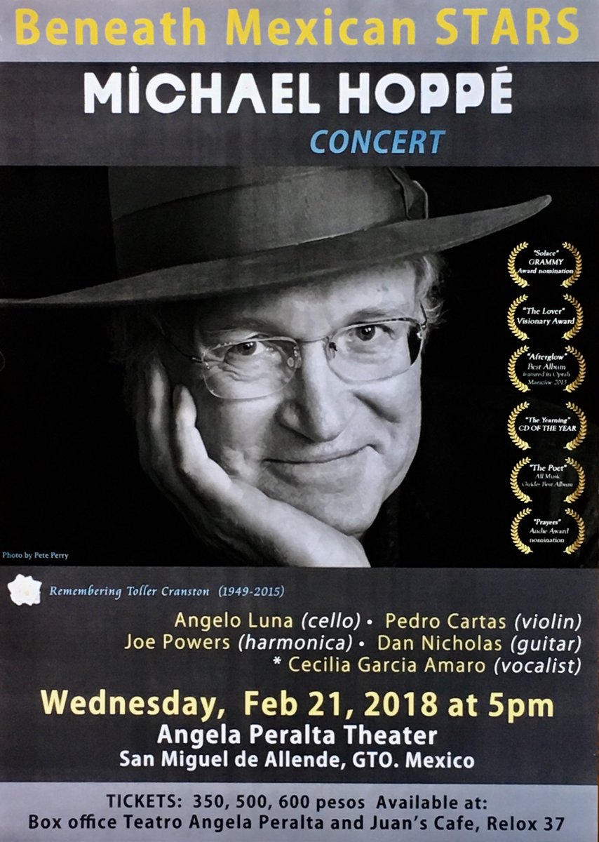 My benefit concert in San Miguel de Allende, Mexico!