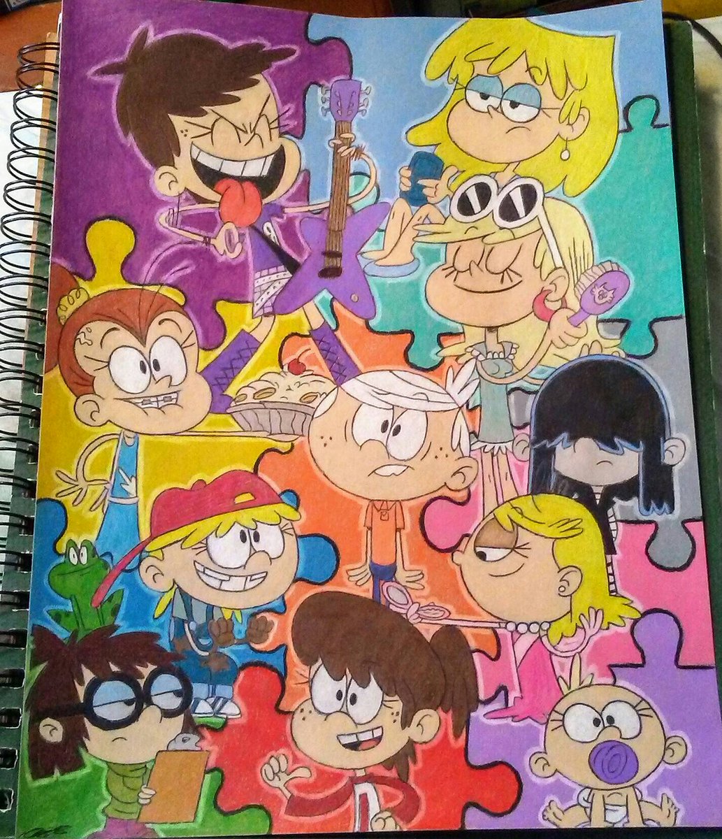 insanityonhigh2's tweet photo. Just a cool loud house idea I had. This is by far one of my favorites.
Done with prismacolor pencils on strathmore toned paper. :D
@TheLoudWriters @NickAnimation #theloudhouse #nickelodeon #cartoos #art https://t.co/g0TBhY6145