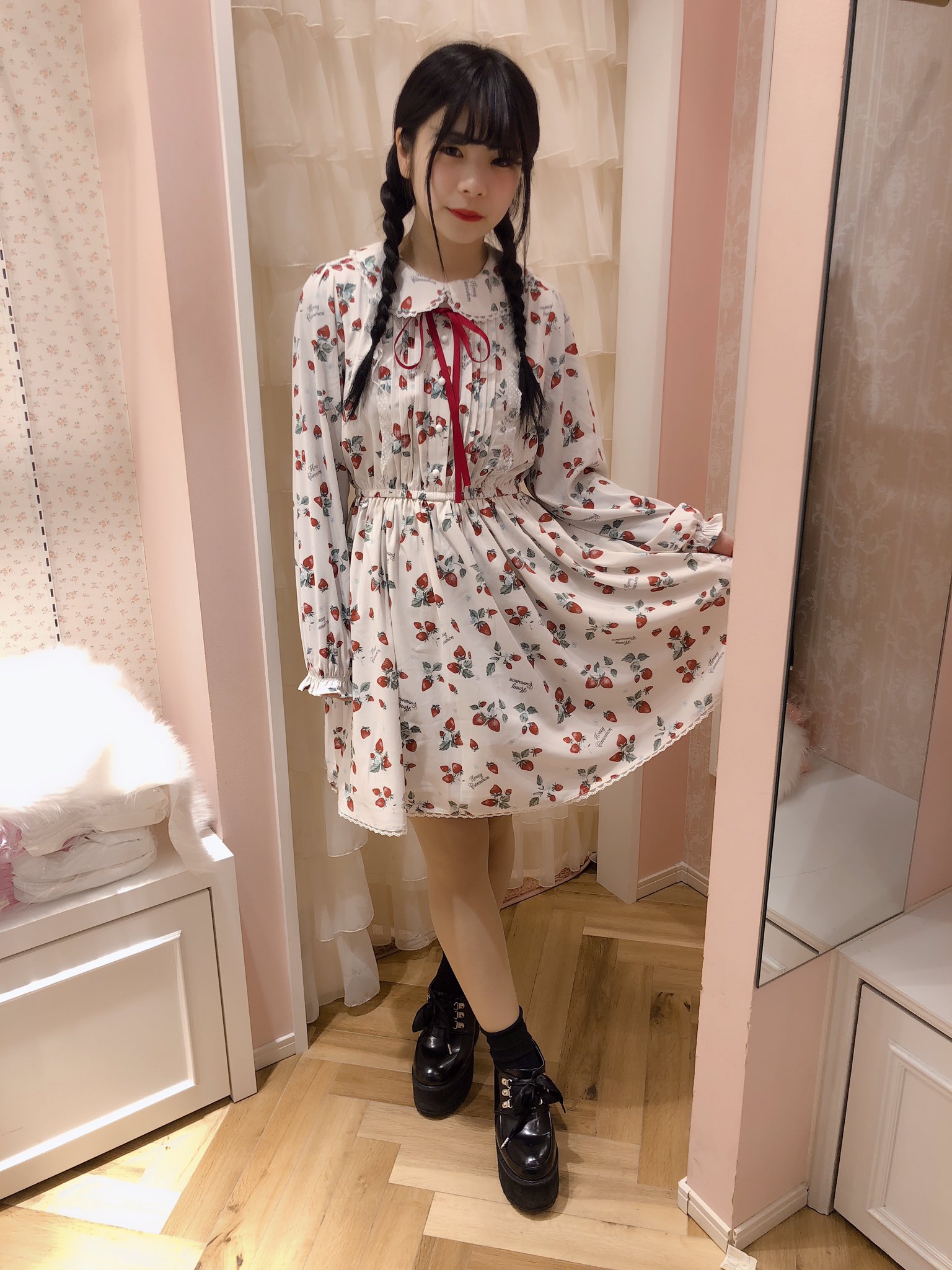 Honey Cinnam ハニーシナモン チェリー柄 ワンピース水着 Honey Cinnam ハニーシナモン チェリー柄 ワンピース水着