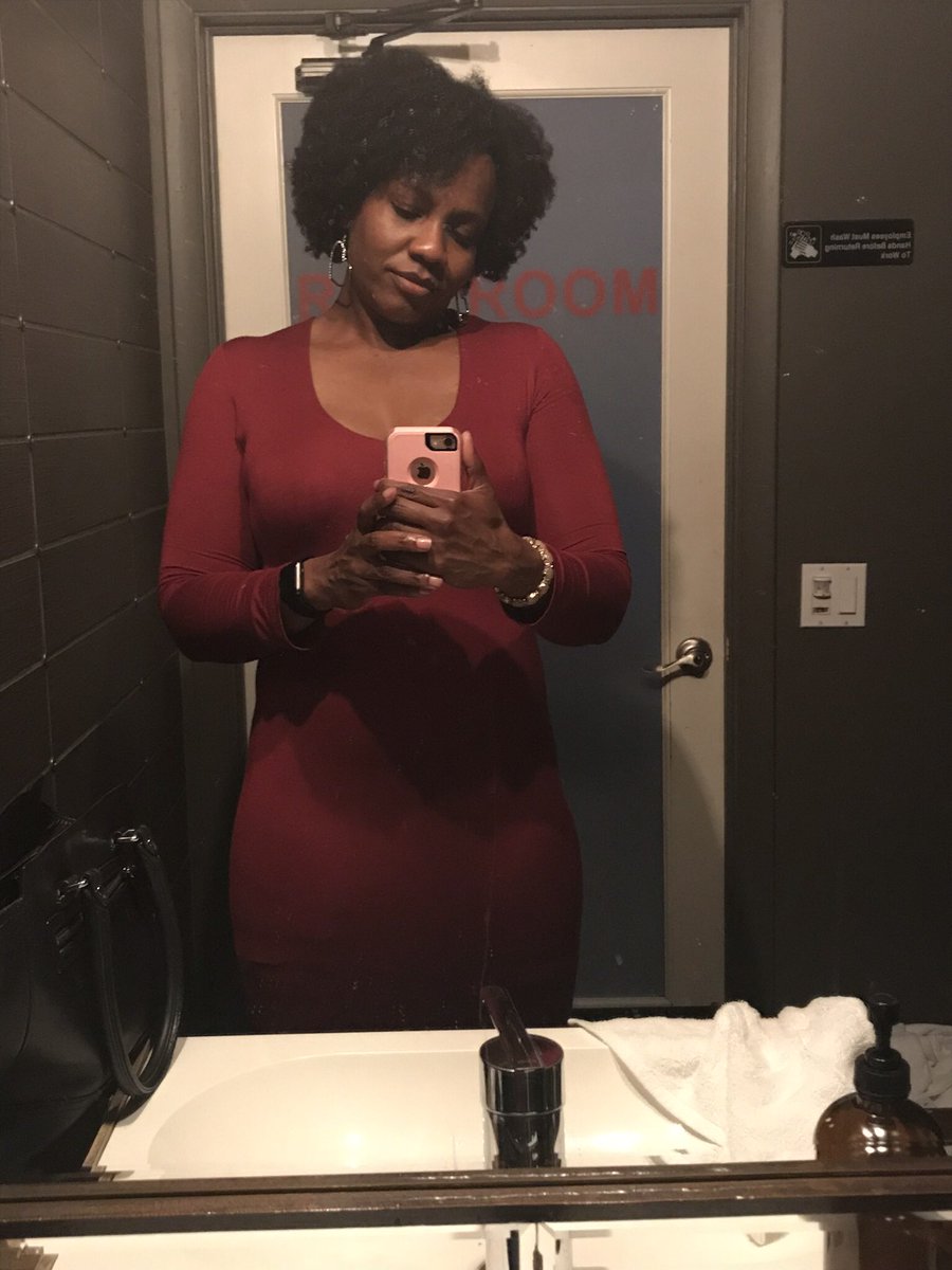 AsiaStormborn's tweet photo. Had to sneak a bathroom selfie tonight. 😘😘 yes that’s a red dress. You didn’t know? #mommyfiles #reddress #highheels #OutOnTheTown https://t.co/f392JBhV0d