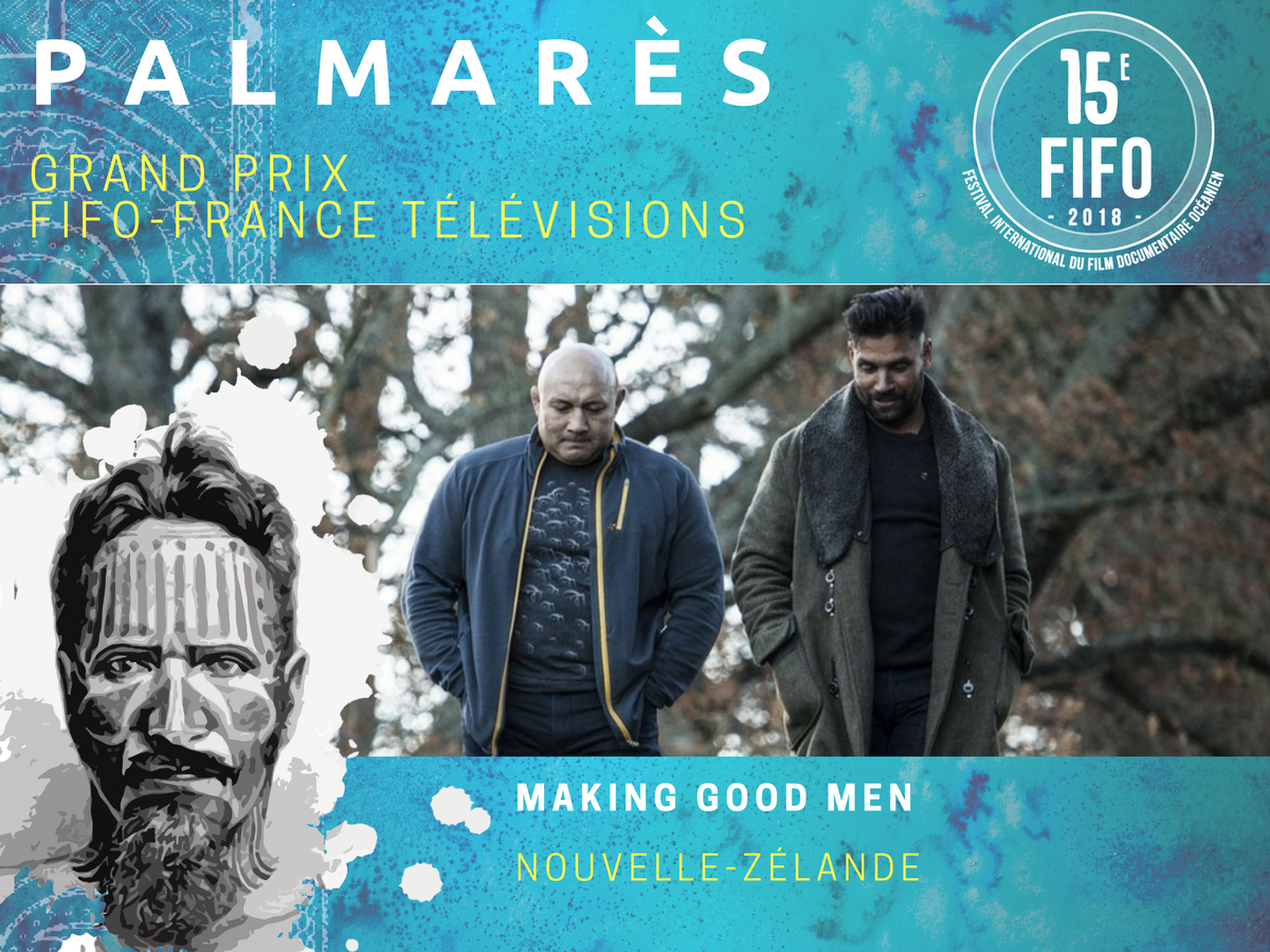 FifoTahiti's tweet photo. #PAlMARÈS #FIFO2018 🏆
GRAND PRIX FIFO - France Télévisions
➡️Making Good Men, de Fiona Apanui-Kupenga https://t.co/Qec51rWj0k