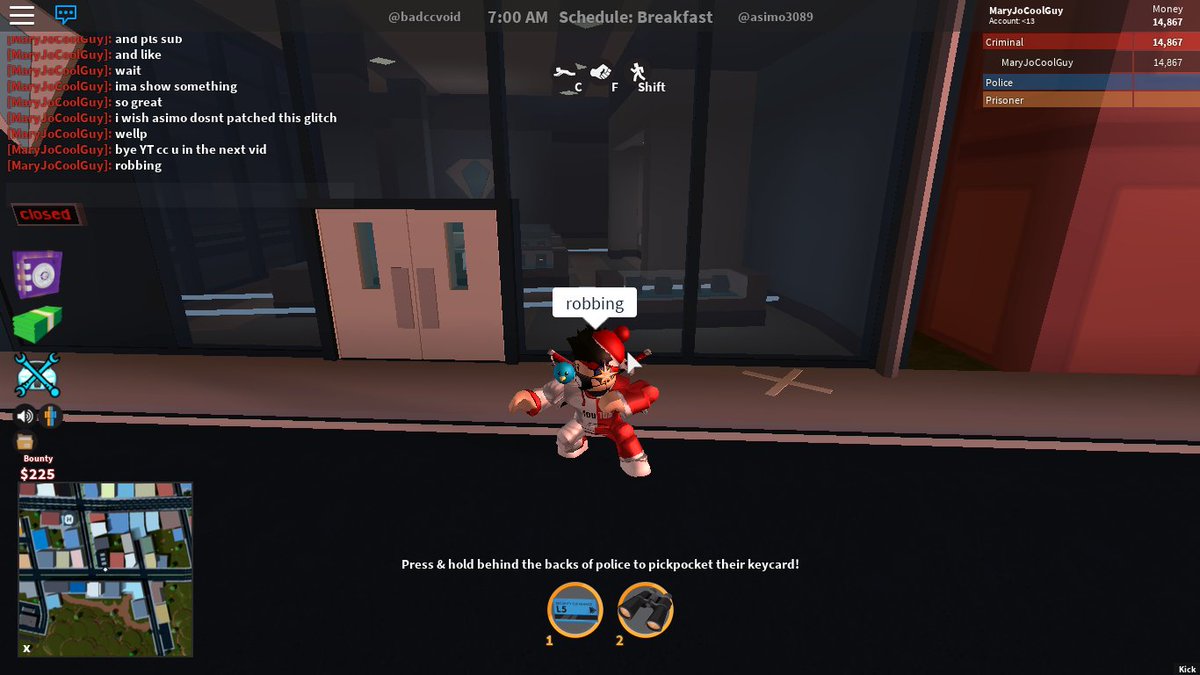 Jomarybloxyt Jomarycoolthing Twitter - how to glitch in roblox prison life v20