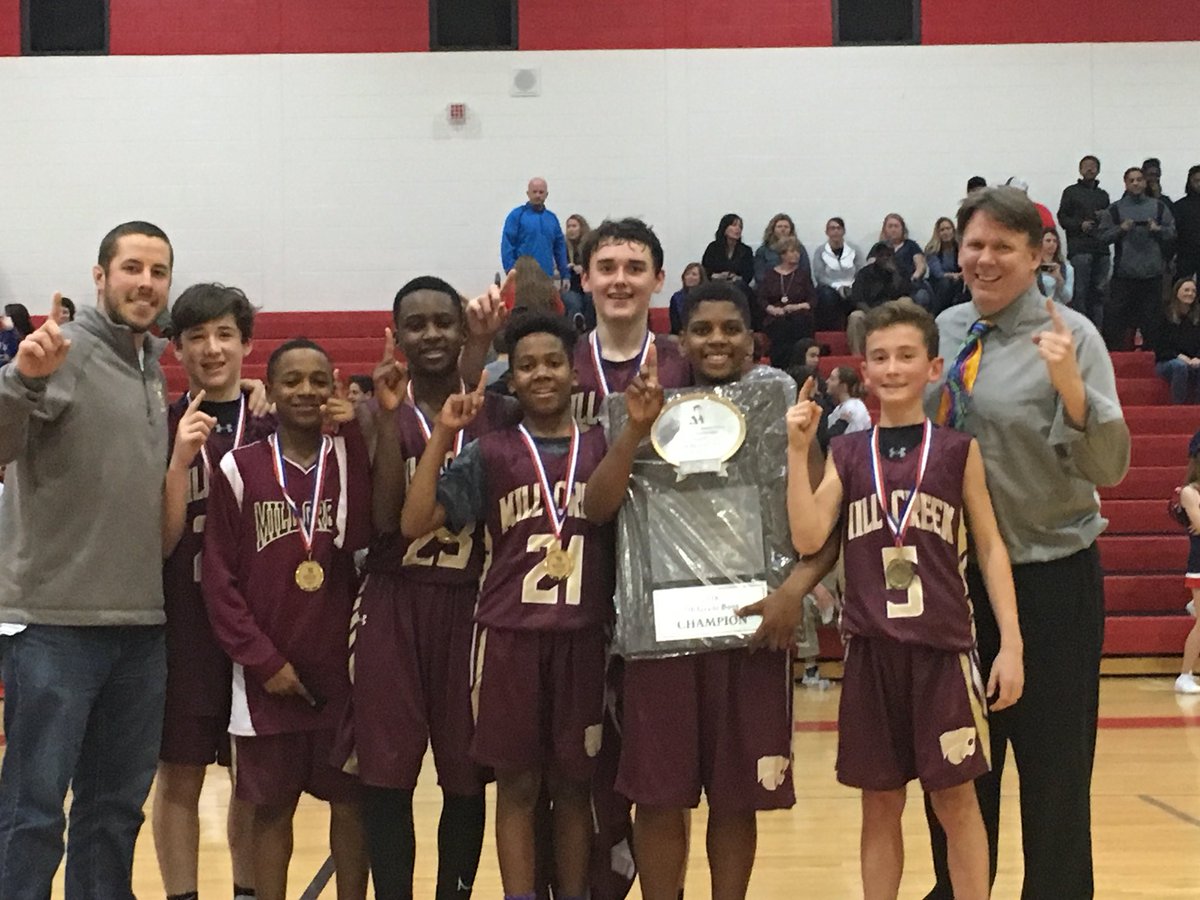 MillCreek_CCSD's tweet photo. MCMS is the CCSD Middle School Basketball Tournament 7th and 8th grade champion. #hoopitup https://t.co/2z8HqJdkYK