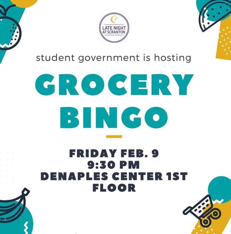 lscottrivera's tweet photo. If you aren’t among this sea of Royals at @uofssg Grocery Bingo, you are missing out! Stop by 1st Floor DeNaples to join in the fun #formationfun #latenightscranton https://t.co/XiOJPWTYqH