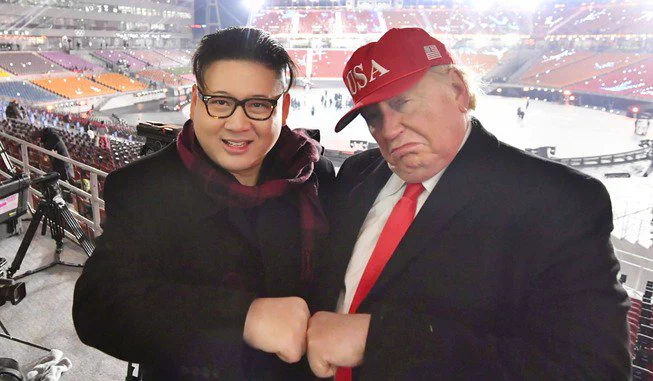 仲が良すぎると困る？トランプと金正恩のそっくりさんが平昌五輪開会式から出禁ｗｗｗ