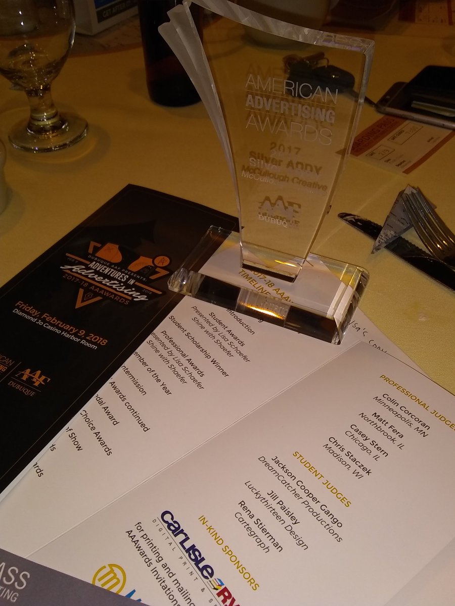 ShinewithSchaef's tweet photo. Thanks for the opportunity to MC the Addy Awards in Dubuque #AAF #cushine https://t.co/OMyfSMTNuj