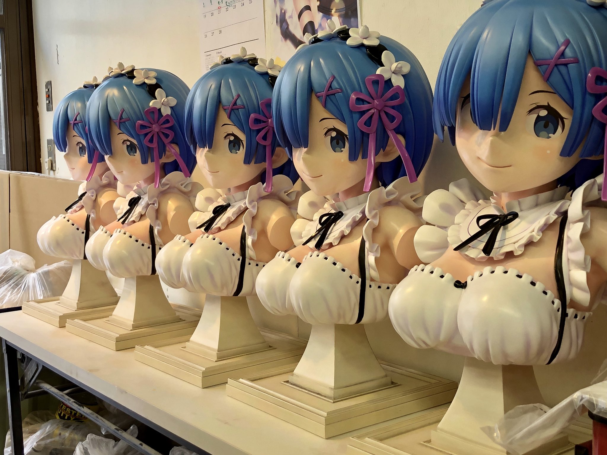 レム 1/1 胸像フィギュア