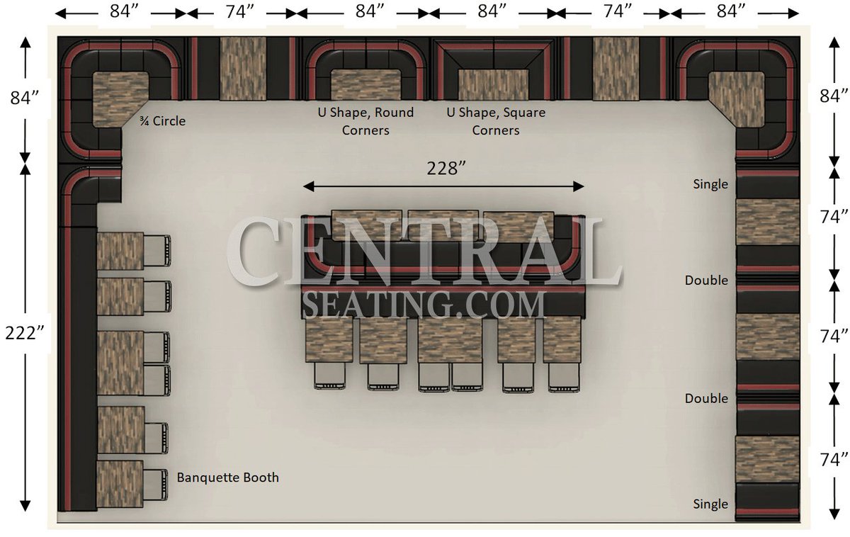 Centralseating On Twitter Restaurant Seatingdimensions Guide